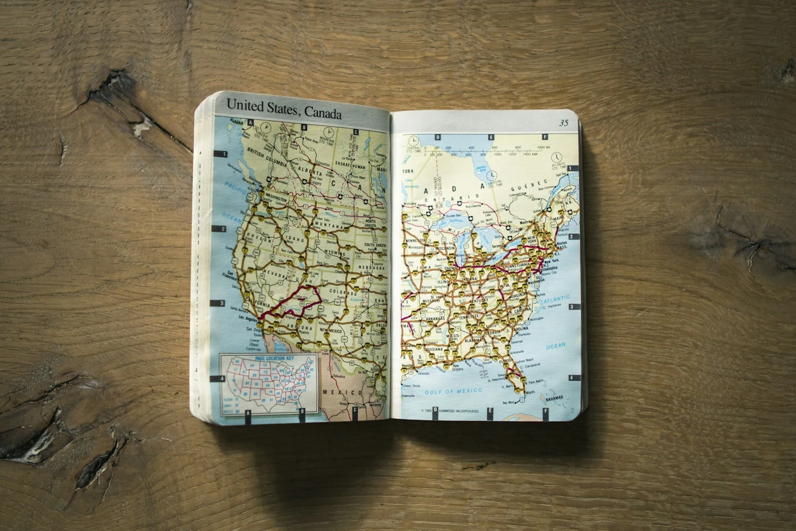Politician map on wooden surface representing Ocala region